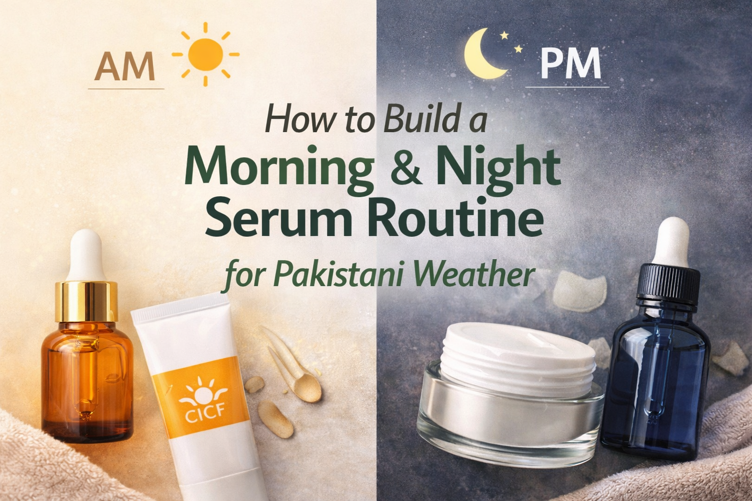 How to Build a Morning & Night Serum Routine for Pakistani Weather
