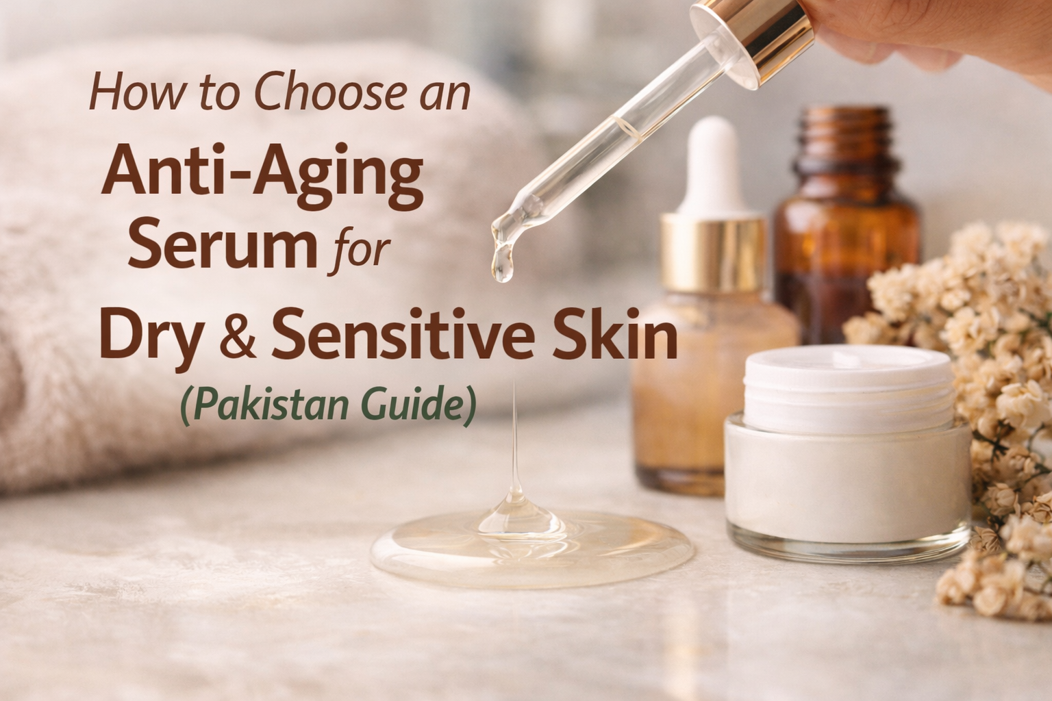 How to Choose an Anti-Aging Serum for Dry & Sensitive Skin (Pakistan Guide)