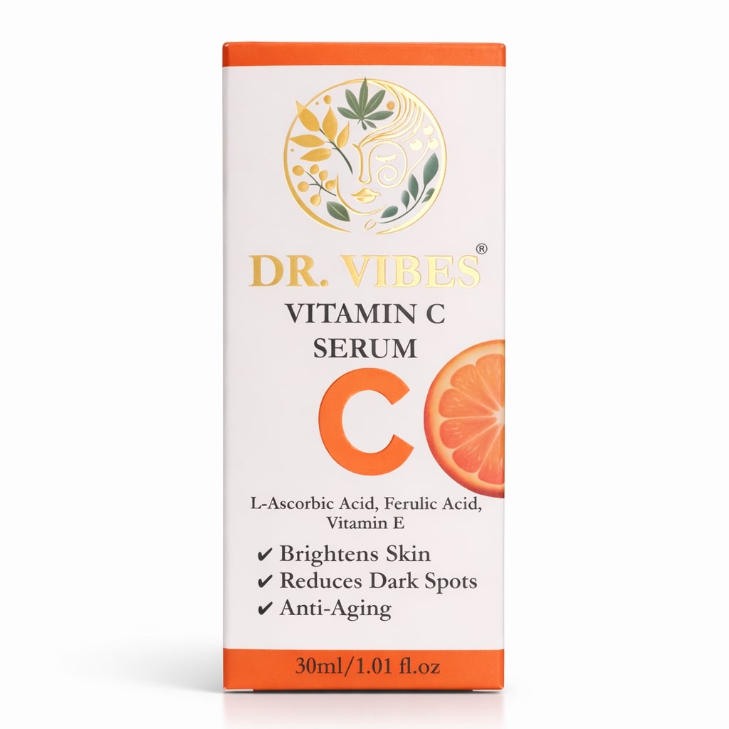 DrVibes Vitamin C Serum front with brand and product name